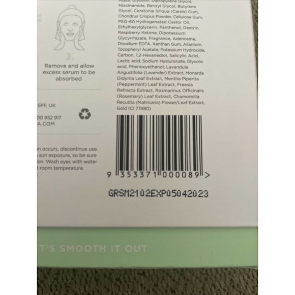 Zitsticka Press Refresh Hydrogel Exfoliating Sheet Mask 5 x 1.05 oz Exp 05/2023 - Picture 2 of 8